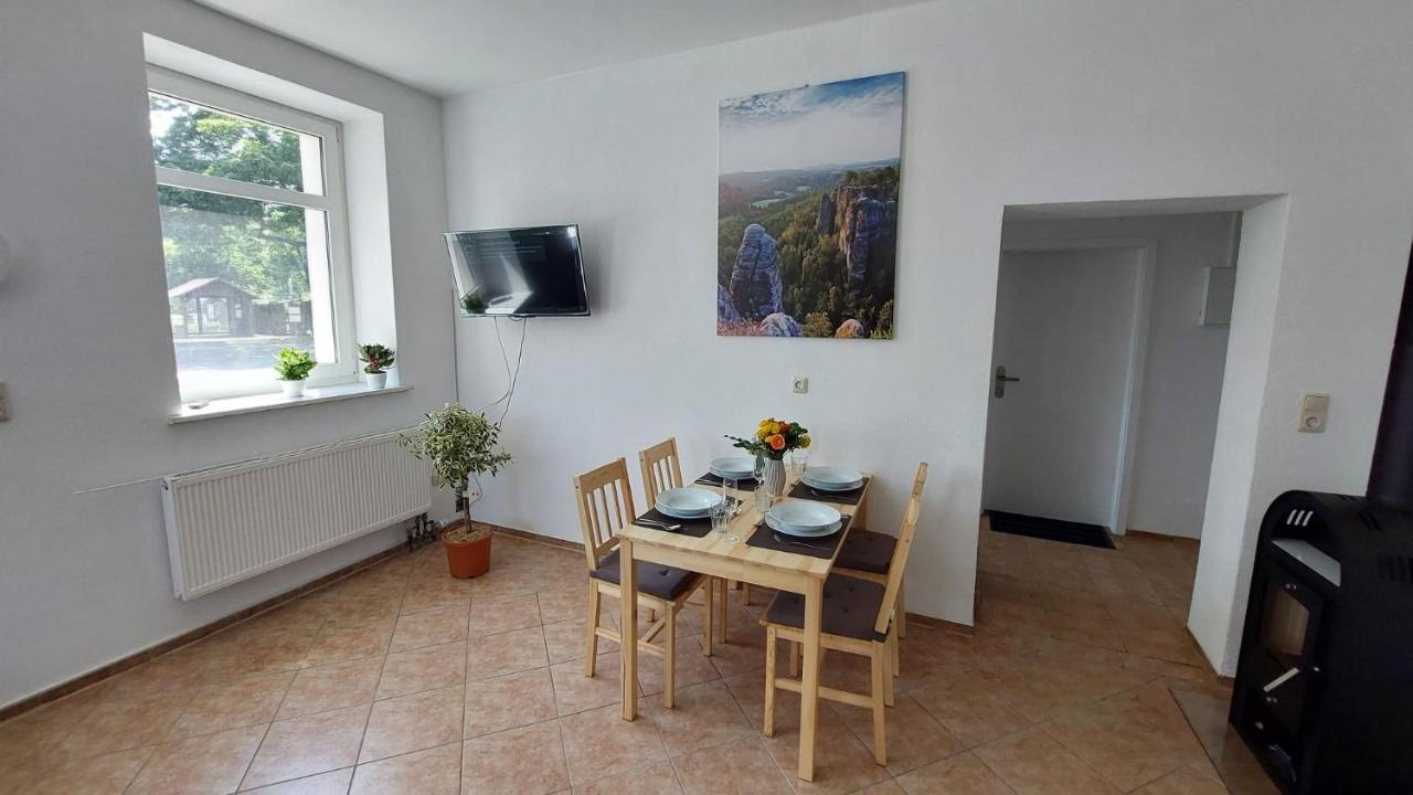 Ferienwohnung Am Hofladen Hellendorf - Saechsische Schweiz Bad Gottleuba Esterno foto